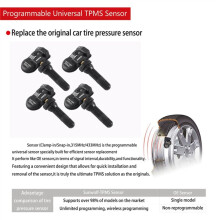 Sensore di Pressione Pneumatici TPMS Programmabile da 4 Pezzi 315MHZ+433MHz Solo per Autel TS408 TS508 ITS600 Monitor Sensore MX 2 In 1