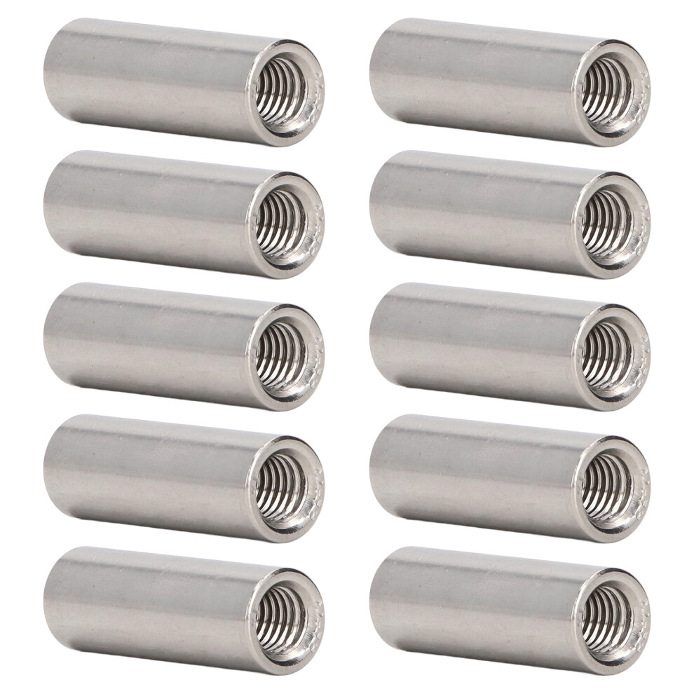 10 Pack 304 Stainless Steel Coupling Nuts