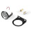 2pcs 2 Inch 52mm 12V White LED Pointer Car Oil Temp Temperature Gauge with Sensor Black 3