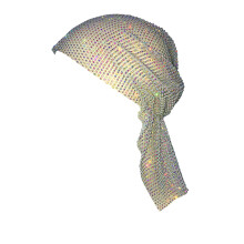 Turbaner for kvinner Silkepannebånd Pustende hårbånd Myk lue for soving Pannebånd Lysegule
