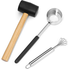 Juego de Herramientas para Abrir Cocos - Fácil Uso, Acero Inoxidable, Para Cocos Jóvenes y Maduros