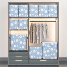 Waterdichte, opvouwbare opbergtassen van 100 liter voor kleding, beddengoed en seizoensspullen – Blauw, geschikt voor standaard kledingkasten