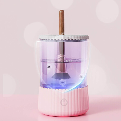 Automatic Makeup Brush Cleaner & Dryer, USB-Powered, Compatible with All Brushes