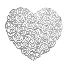 Valentinstag Herzförmige, rutschfeste und hitzebeständige Kunststoff-Tischsets für die Tischdekoration bei Partys im Innen- und Außenbereich
