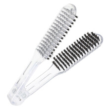 Plattång för hårknäppning, transparent, 1-pack, 8,5 x 1,6 x 1,2 tum, ABS-plast