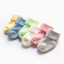 Baby Wool Grip Sock Soft Winter Warm Thick Non Slip Toddler Boy Girls Crew Socks For Children 6 Pairs