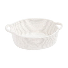 Paniers en corde tressée, 28 x 17 x 8,5 cm, paniers de rangement pour vêtements, grands bacs de rangement pour la maison, pour la chambre ou le