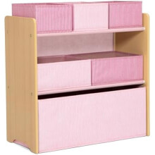 - Organisateur de jouets GapKids à 6 compartiments - Certifié Greenguard Gold, rose poudré