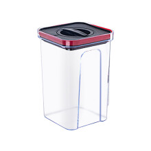 Boîte de rangement hermétique pour garde-manger, bocal en plastique transparent pour aliments secs, idéal pour le riz, compatible avec les