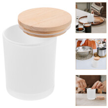 Duftkerzenhalter aus Glas mit Deckel für Heimdekoration, Aromatherapie und Aufbewahrung