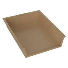 Ajusteur de tiroir Brixwell pour meuble, 44,5 cm (L) x 10 cm (H), beige – Compatible avec Triangle Pacific et autres marques.