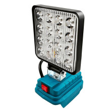 LED munkalámpa, akkus, hordozható, újratölthető, négyzet alakú, árvízálló
