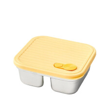 Boîte à lunch à plusieurs compartiments en acier inoxydable, idéale pour les salades de fruits, les gyms, le bureau ou l'école.