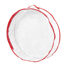 Clear Wreath Storage Bag – 24/29/35" Square Garland Organizer with Zipper & Handles – Multi-Purpose Tote for Christmas Decor, Bedding, Clothes