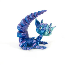 3D nyomtatott sárkányfigura mozgatható ízületekkel, 1 db