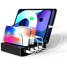 4-Port USB Fast Charging Station Dock for Phones & Tablets – Compatible with Multiple Devices