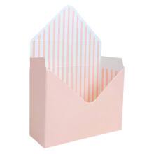 Caja de regalo plegable rosa para flores 9,2x2,9x13,5 pulgadas