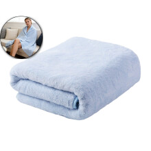 Serviette de bain Corals Velvet 140 x 70 cm, ultra-douce, très absorbante, séchage rapide avec boucle de suspension – pour la maison, le spa et