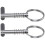 2 τεμάχια Pin Silver316SS Γρήγορης Απελευθέρωσης 1/4" Διάμετρος, Drop Cam & Ελατήριο, 1,66" L, 1