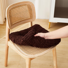 Coussin de chaise Yoloke en velours côtelé ultra-doux avec attaches – 40 x 40 cm, coussin de sol chaud pour coin lecture enfant et siège adulte