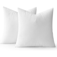 Lot de 2 coussins de garnissage carrés 45 x 45 cm, coussins décoratifs moelleux de qualité supérieure pour canapé, fauteuil ou lit.