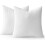 Conjunto de 2 enchimentos para almofadas quadradas decorativas de 45x45 cm (18x18 polegadas), enchimento macio e premium para almofadas de sala de 1
