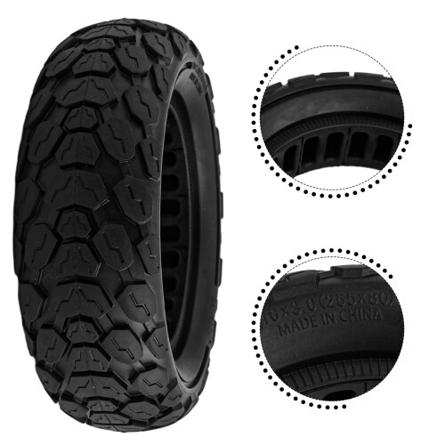 Patinete Elétrico com Pneus Sólidos de 10 Polegadas Antifuros 1
