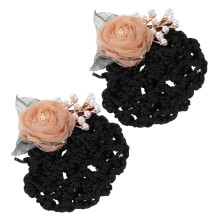 2er-Set Haarknoten-Accessoires für Damen in verschiedenen Farben für legere Anlässe