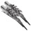 Strass haarclips voor dames in eendenbekmodel (2 stuks) 1