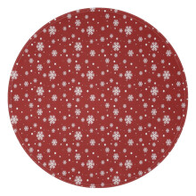 Red Christmas snowflake flannel throw blanket 47x47 inches