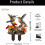 Acrylic Animal Garden Stake Weather-Resistant Double-Sided 2