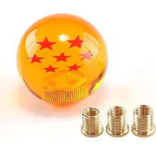 Pommeau de levier de vitesse rond universel Dragon Ball pour la plupart des voitures manuelles et automatiques, avec 3 adaptateurs : M8x1,25,