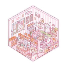 Stickers 3D à faire soi-même pour la maison : supermarché, café, bar musical et plus encore – Un divertissement anti-stress pour adultes et