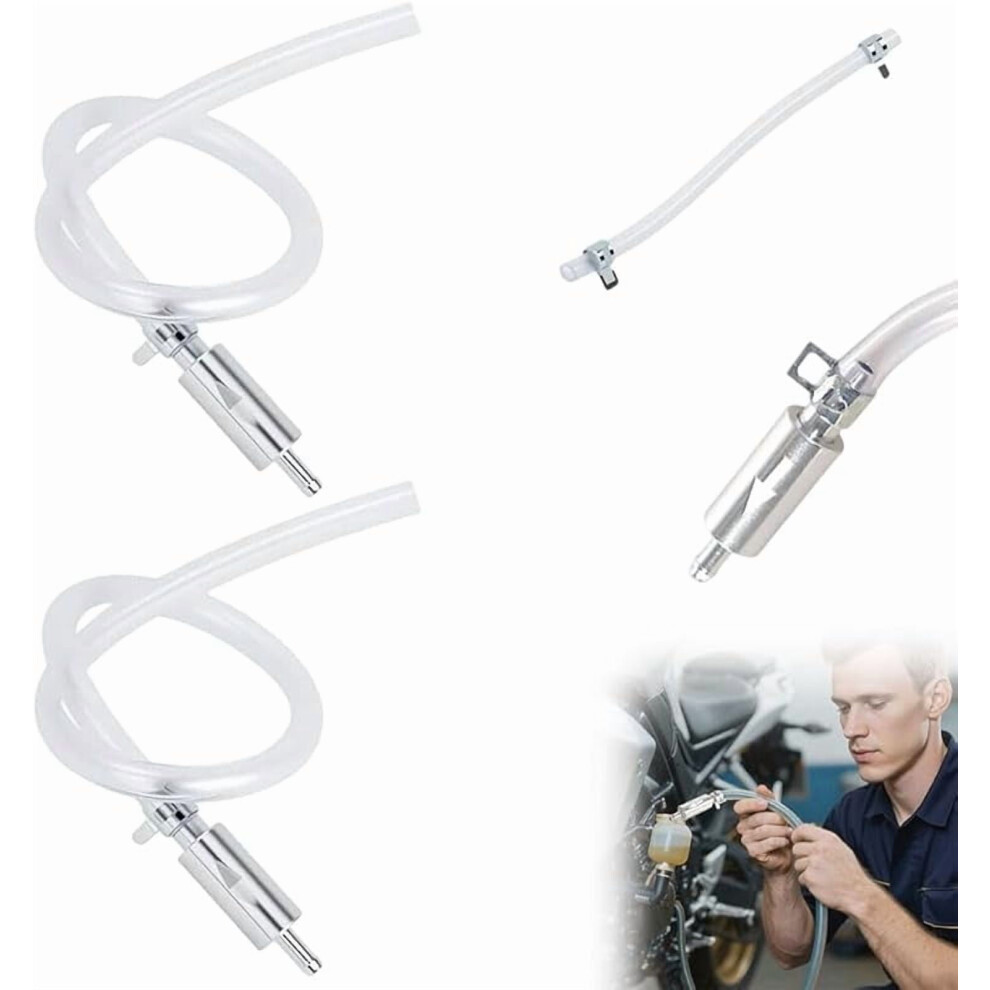 2025 New Brake Bleeder Hose With One-Way Check Valve Kit For Hydraulic Systems Â Compatible With Car & Motorcycle Clutch (2 Sets) 9555307537724