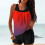 Women's high-waisted swimsuit set gradient racerback top 1