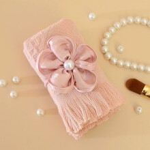 Ensemble de serviettes à pompons, 100 % coton, douces et absorbantes, 74 x 33 cm, lot de 1, cadeau idéal pour un mariage, la fête des mères ou un