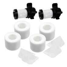 2 filtros + paquete de 4 filtros compatibles con aspiradoras Shark IonFlex DuoClean (IC205, IF100-IF251, XPREMF100)