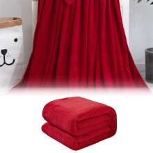 Red Fuzzy Soft Throw Blanket, 27.5x39.4 in, Washable & Lightweight – Compatible with Couches, Sofas, Beds