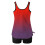 Women's high-waisted swimsuit set gradient racerback top 5