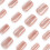 Νύχια Cat Eye Press on Full Cover Ψεύτικα Νύχια Μεσαίου Μεγέθους Κοντά Ψεύτικα Νύχια για 3