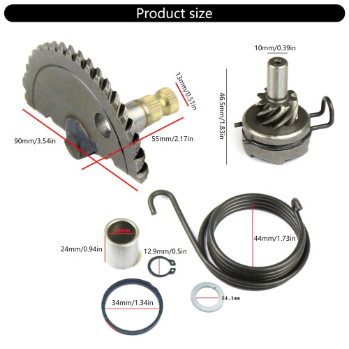 Accessoires voor 50cc/80cc scooter/bromfiets kickstarter, complete kickstarterset. 2
