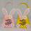 Πτυσσόμενο καλάθι tote από καμβά για το Πάσχα, ευέλικτος οργανωτής αποθήκευσης για 5