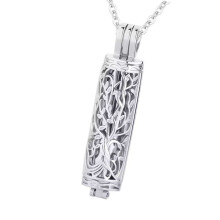 Memorial Necklace Ashes Container Locket Cremation Neck Jewelry for Ashes/Hair Elegant Locket Necklace for Women Men