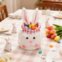 Sacs cadeaux lapin de Pâques – Sacs à cordon pour bonbons et friandises, décorations et rangements de fêtes – Parfaits pour les
