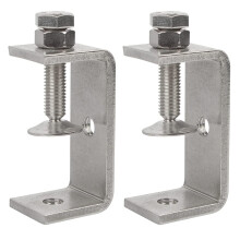 Lot de 2 serre-joints robustes en acier inoxydable 304, ouverture des mâchoires de 65 mm (2,6 pouces), type « Tiger Clamp », pour le travail du