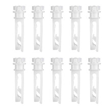 10Pcs Vertical Blind Stem Replacement White Stem for Window Blinds Repair and Curtain Accessories