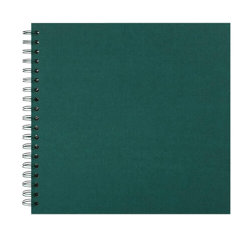 1PC7x7" Πράσινο Σκληρόδετο Σπιράλ Άλμπουμ Scrapbooking DIY, 20 Φύλλα, Βιβλίο Αναμνήσεων για