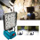 Ασύρματο φως εργασίας LED, φορητό επαναφορτιζόμενο προβολέα, τετράγωνος φακός με 2