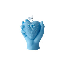 Hand & Heart Aromaterapiljus – Anatomisk hjärtformad, Kärleksljus för Alla hjärtans dag (1 st, 9,6 cm)
