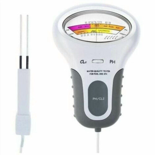 Electronic pH and Chlorine Level Pool Water Tester 13cm Cable 1